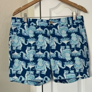 Lilly Pulitzer JAYNE Navy Elephant Print Women Shorts